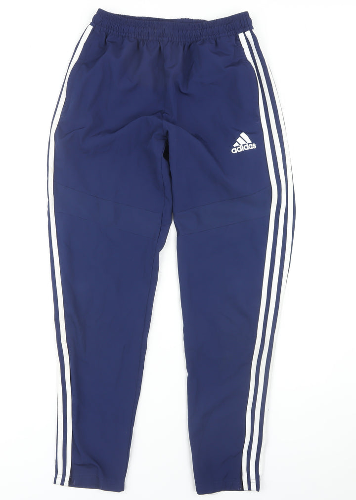 Adidas Boys Blue Jogger Trousers 14 Years