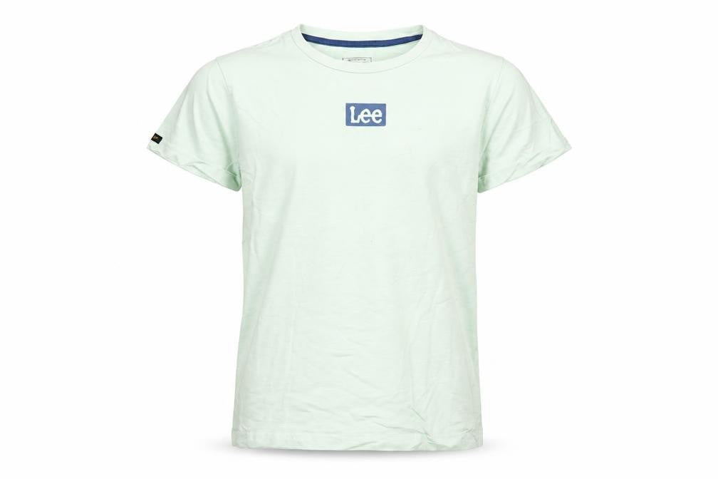 Lee Boys Green Cotton T-Shirt 10-11 Years Regular Fit