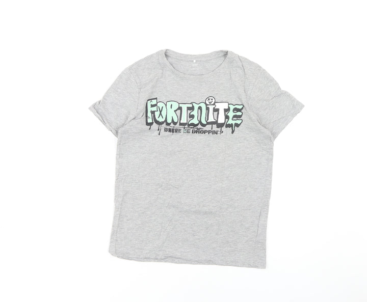 Fortnite Boys Grey Graphic T-Shirt Size 146