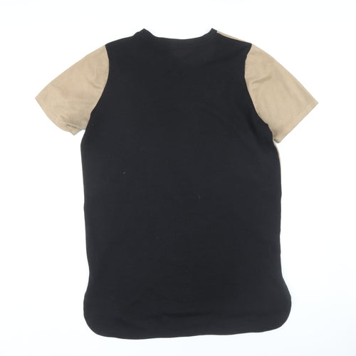 River Island Women's Beige Black Colourblock Dress Size 12