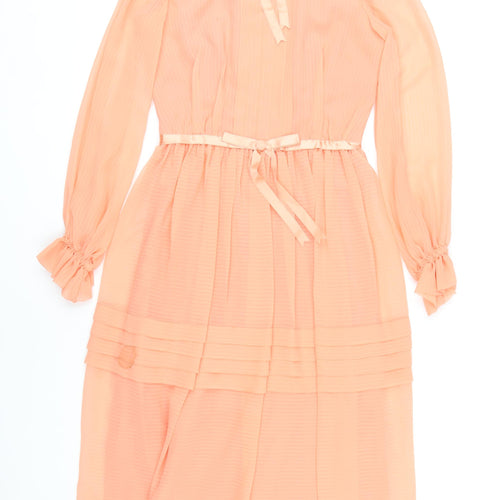 Marian Russell Pink Long Sleeve Dress Size 12 Women