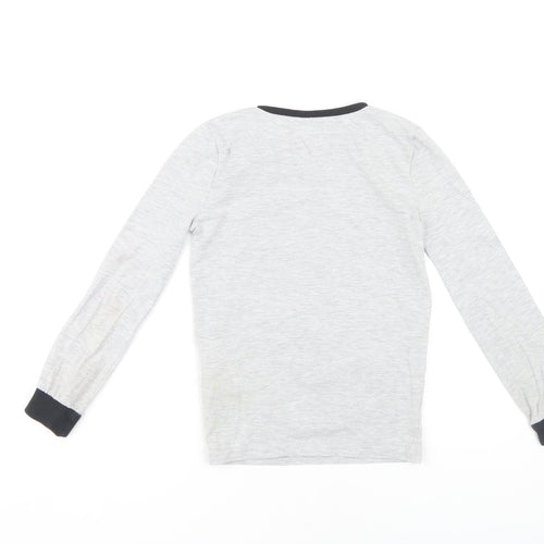 Harry Potter Boys Grey Hogwarts Long Sleeve T-Shirt, 9-10 Years
