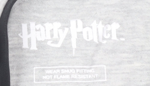 Harry Potter Boys Grey Hogwarts Long Sleeve T-Shirt, 9-10 Years