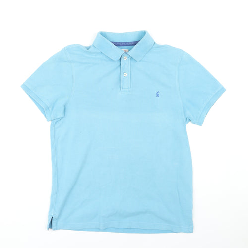 Joules Women's Blue Polo Shirt M Slim Fit Breathable