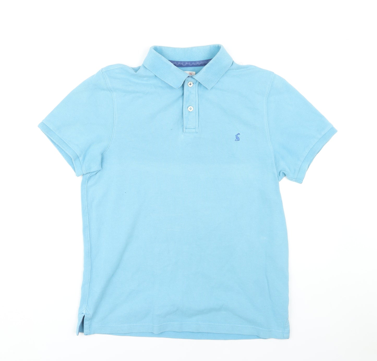 Joules Women's Blue Polo Shirt M Slim Fit Breathable