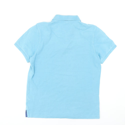 Joules Women's Blue Polo Shirt M Slim Fit Breathable