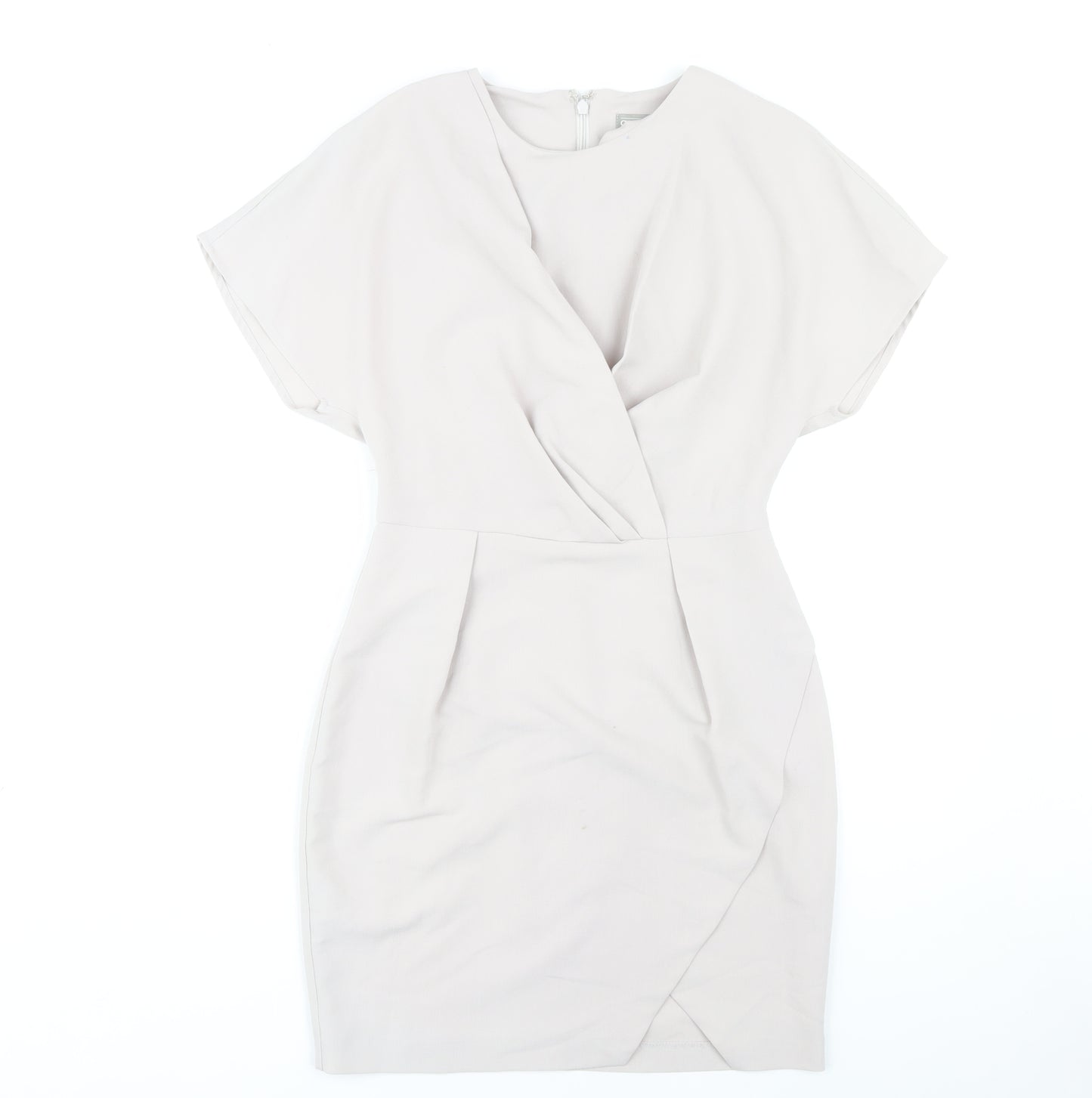 ASOS Women's Ivory Sheath Knee Dress, Size 8