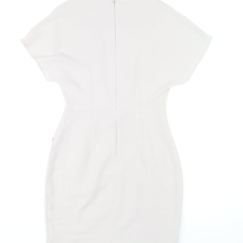 ASOS Women's Ivory Sheath Knee Dress, Size 8