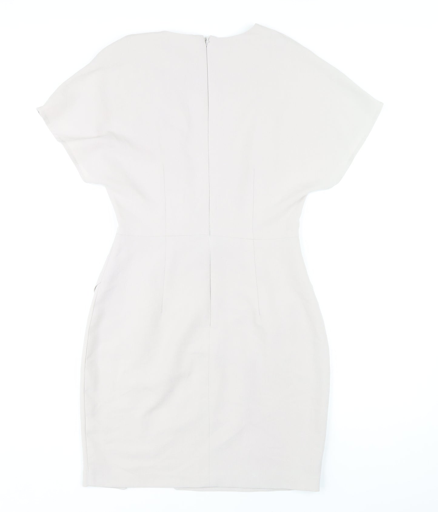 ASOS Women's Ivory Sheath Knee Dress, Size 8