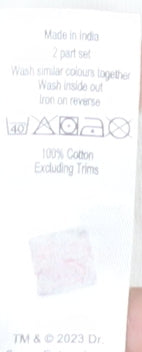 The Grinch Girls Pyjama Top, White, 3-4 Years, New With Tags