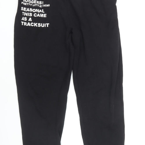PrettyLittleThing Women's Black Jogger Trousers Size M
