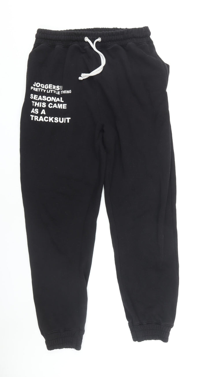 PrettyLittleThing Women's Black Jogger Trousers Size M