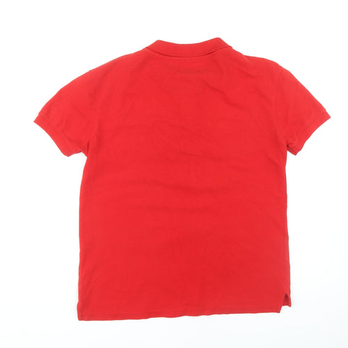 Carabou Men's Red Polo Shirt, Medium, Casual Attire