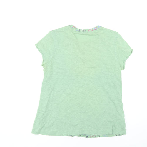 White Stuff Women's Green Floral Blouse Size 14