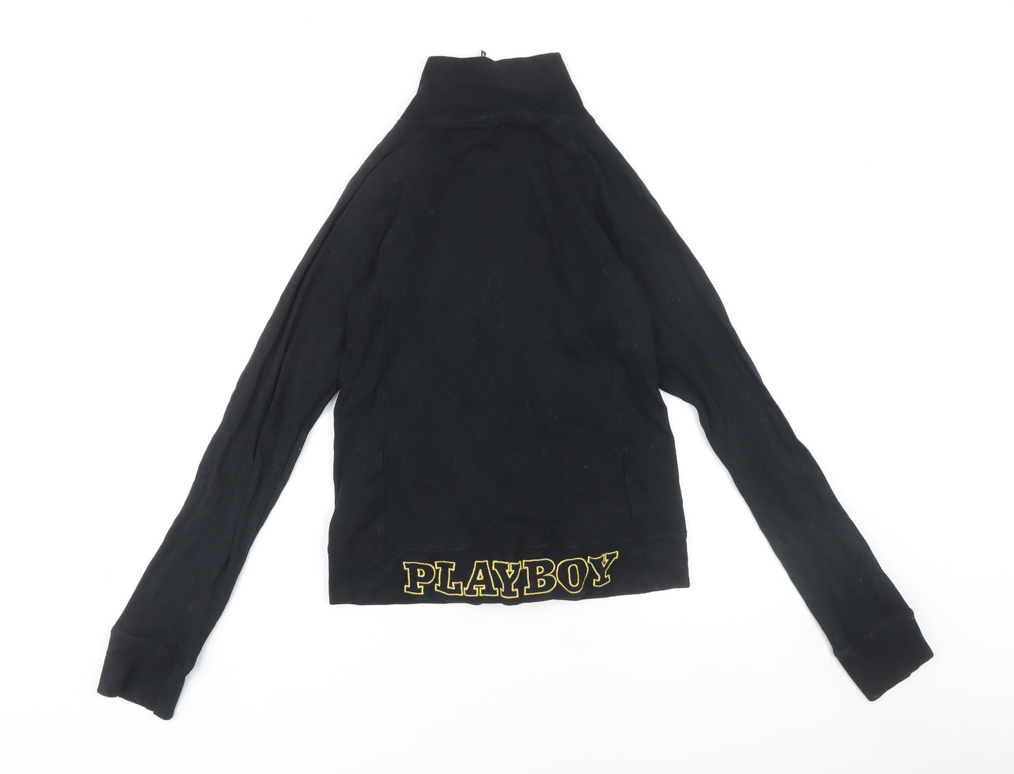 Playboy Women's Black Zip Sweatshirt Size 14