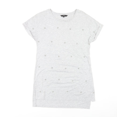 Next Women's Grey Basic T-Shirt Size 8