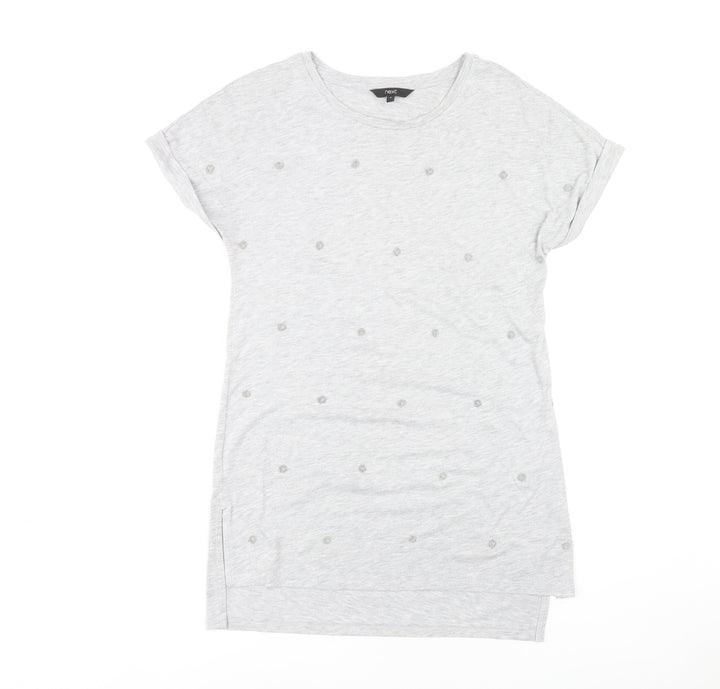 Next Women's Grey Basic T-Shirt Size 8
