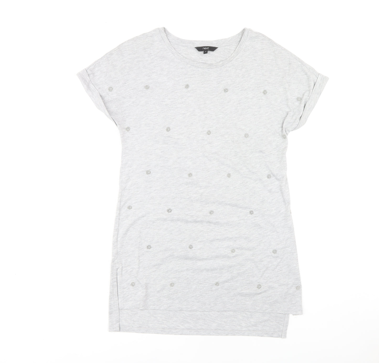 Next Women's Grey Basic T-Shirt Size 8