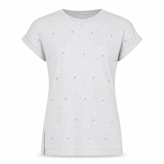 Front view of Next Women's Grey Basic T-Shirt, size 8
