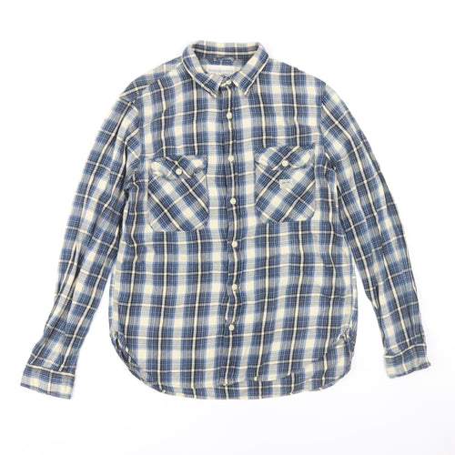 Denim & Supply Ralph Lauren Men's Blue Check Shirt M