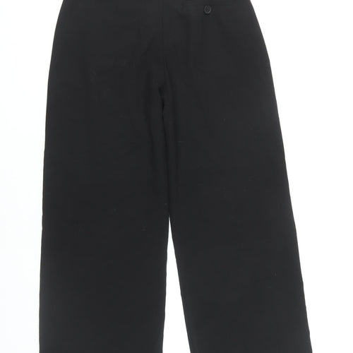 Bershka Women's Black Wide-Leg Trousers Size 10