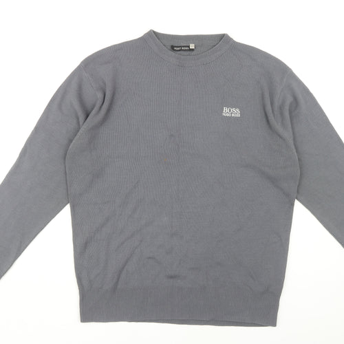 Hugo Boss Men's Grey XL Pullover Jumper