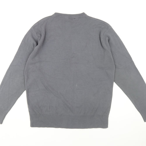 Hugo Boss Men's Grey XL Pullover Jumper