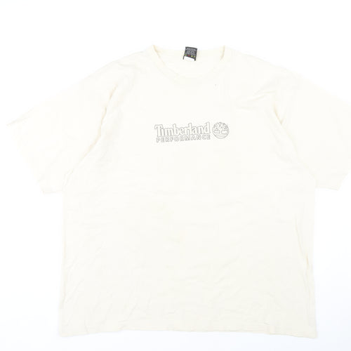 Timberland Men's Beige 2XL Crew Neck T-Shirt