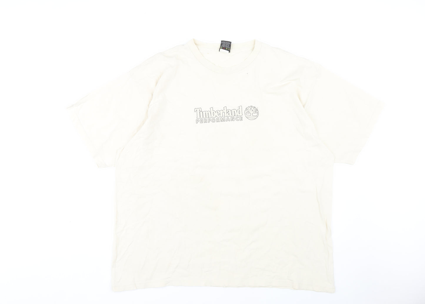 Timberland Men's Beige 2XL Crew Neck T-Shirt
