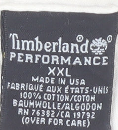 Timberland Men's Beige 2XL Crew Neck T-Shirt