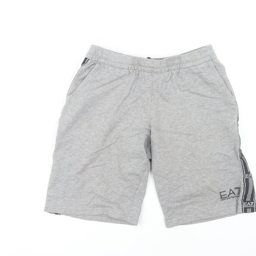 Emporio Armani Boys Grey Sweat Shorts Size 14 Years