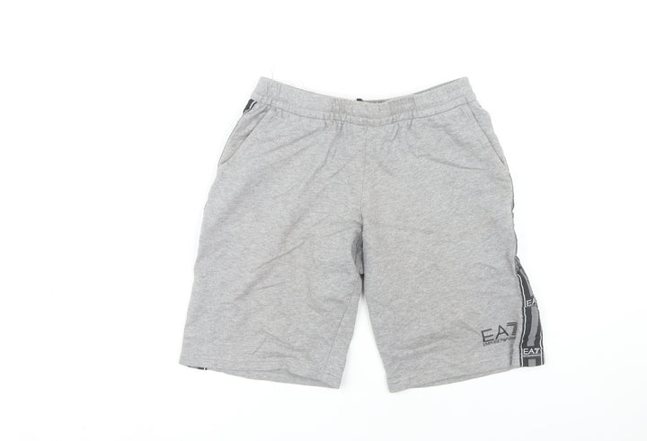 Emporio Armani Boys Grey Sweat Shorts Size 14 Years
