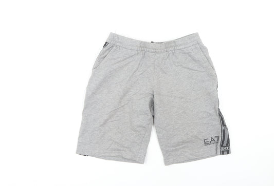 Emporio Armani Boys Grey Sweat Shorts Size 14 Years