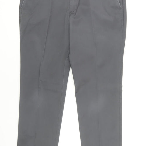 Marks and Spencer Men's Grey Slim Trousers 34