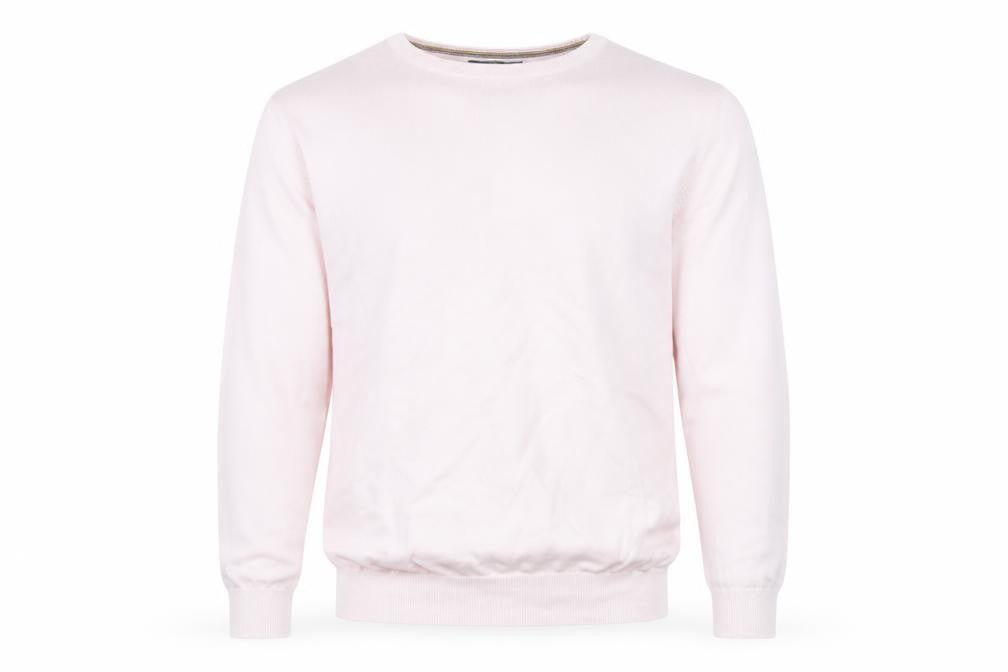 Front view of House of Cavani Men's Pink jumper L