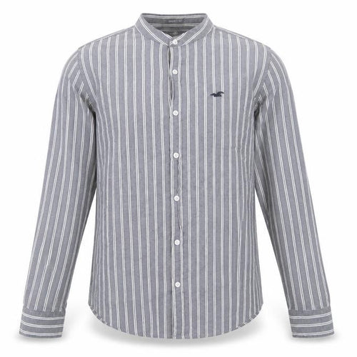 Hollister Men's Blue Striped Slim Fit Shirt L