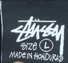 Stussy Men's Black Graphic Print T-Shirt L