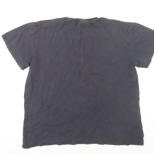 Polo Ralph Lauren Men's Black T-Shirt, Size L, Logo Accent