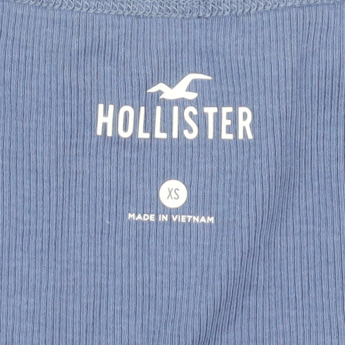 Hollister Women's Blue XS V-Neck T-Shirt