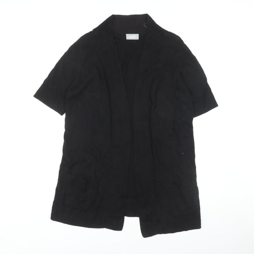 Wallis Women's Black Short Sleeve Cardigan L