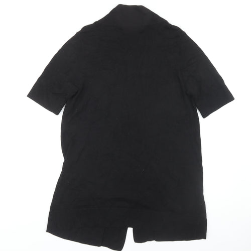 Wallis Women's Black Short Sleeve Cardigan L