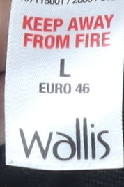 Wallis Women's Black Short Sleeve Cardigan L