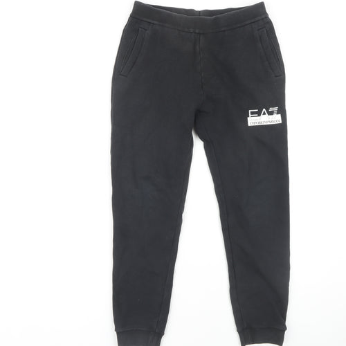 Emporio Armani Boys Black Joggers - Size 14 Years