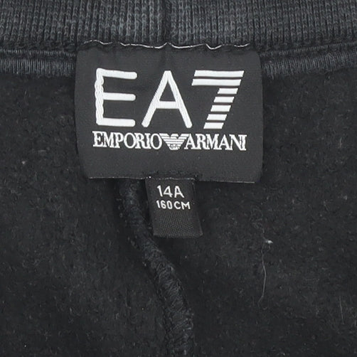Emporio Armani Boys Black Joggers - Size 14 Years