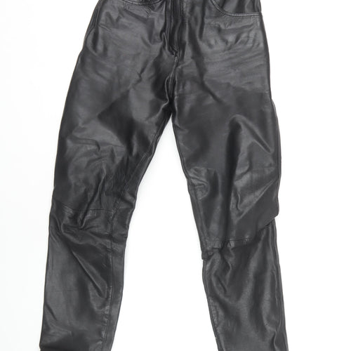 Modern Classics Women's Black Leather Trousers Size 8