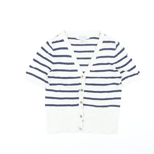 Amisu Women's Multicoloured Striped Cardigan XS