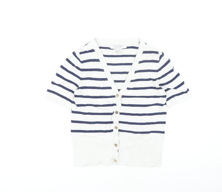 Amisu Women's Multicoloured Striped Cardigan XS