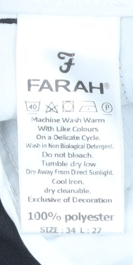 Farah Men's Black Dress Pants Size 34