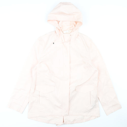 Marks and Spencer Women's Pink Hooded Parka Jacket Size 12