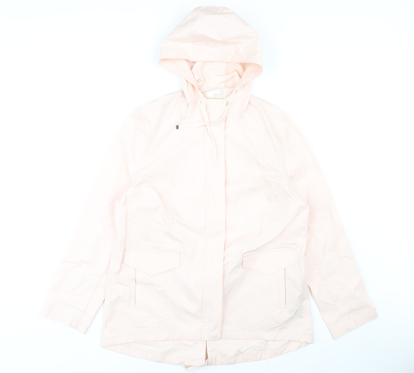 Marks and Spencer Women's Pink Hooded Parka Jacket Size 12